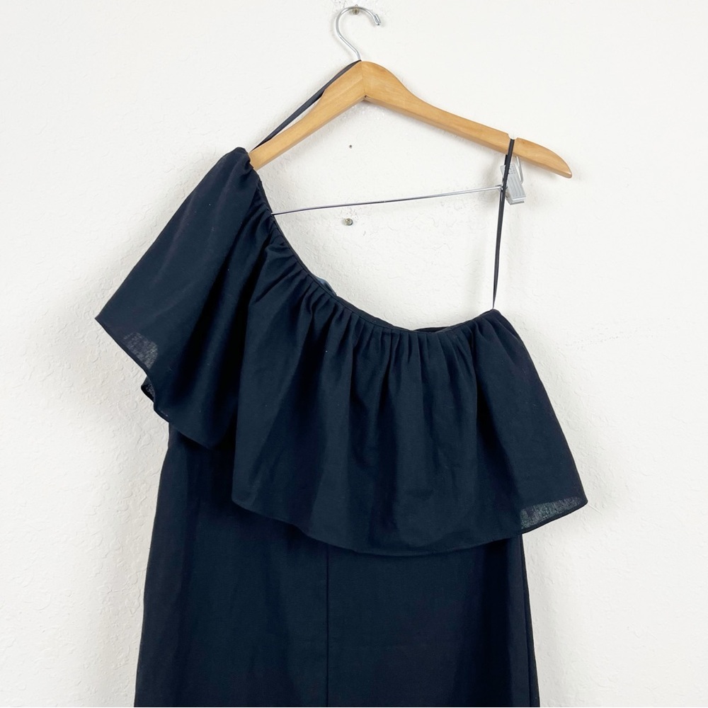 Pomander Place Florencia One Shoulder Black Maxi Dress Size Medium - Picture 8 of 8